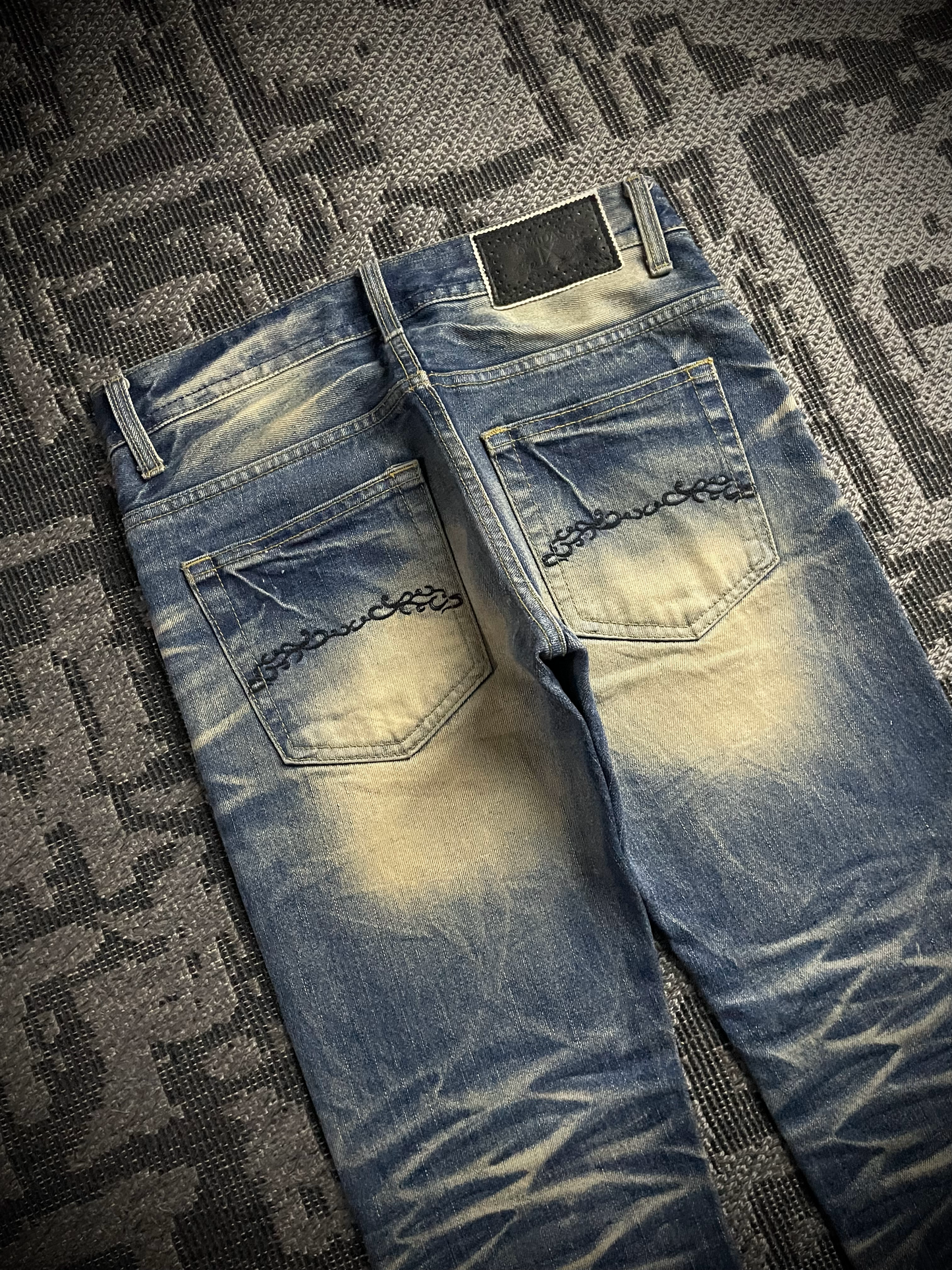 Midas 9 Whiskered Flared Jeans