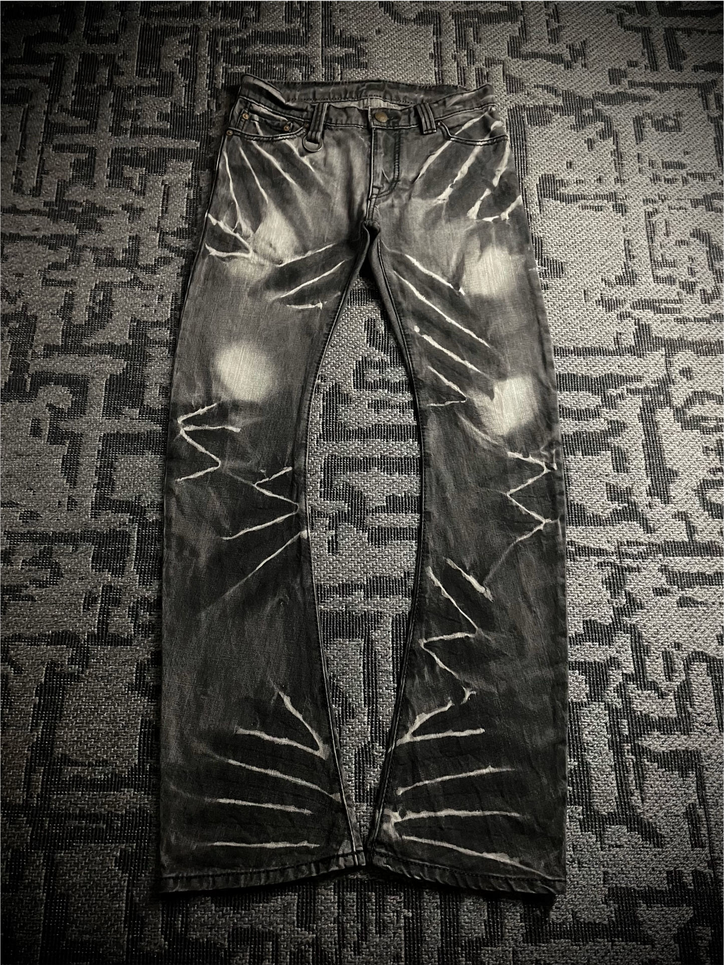 Johnny Wolf x Buffalo Bobs J-cut Claw Mark Flared Jeans