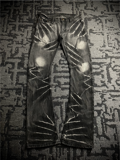 Johnny Wolf x Buffalo Bobs J-cut Claw Mark Flared Jeans