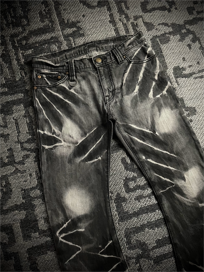 Johnny Wolf x Buffalo Bobs J-cut Claw Mark Flared Jeans