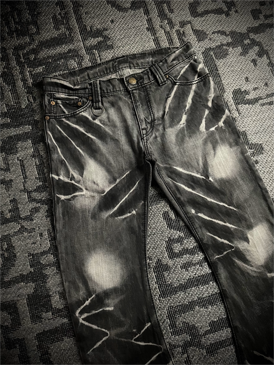 Johnny Wolf x Buffalo Bobs J-cut Claw Mark Flared Jeans