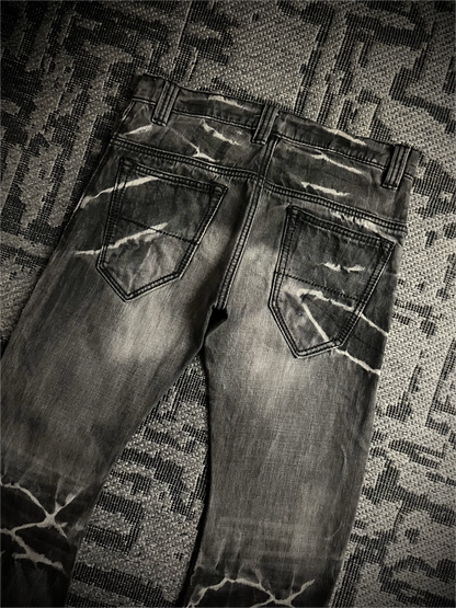 Johnny Wolf x Buffalo Bobs J-cut Claw Mark Flared Jeans