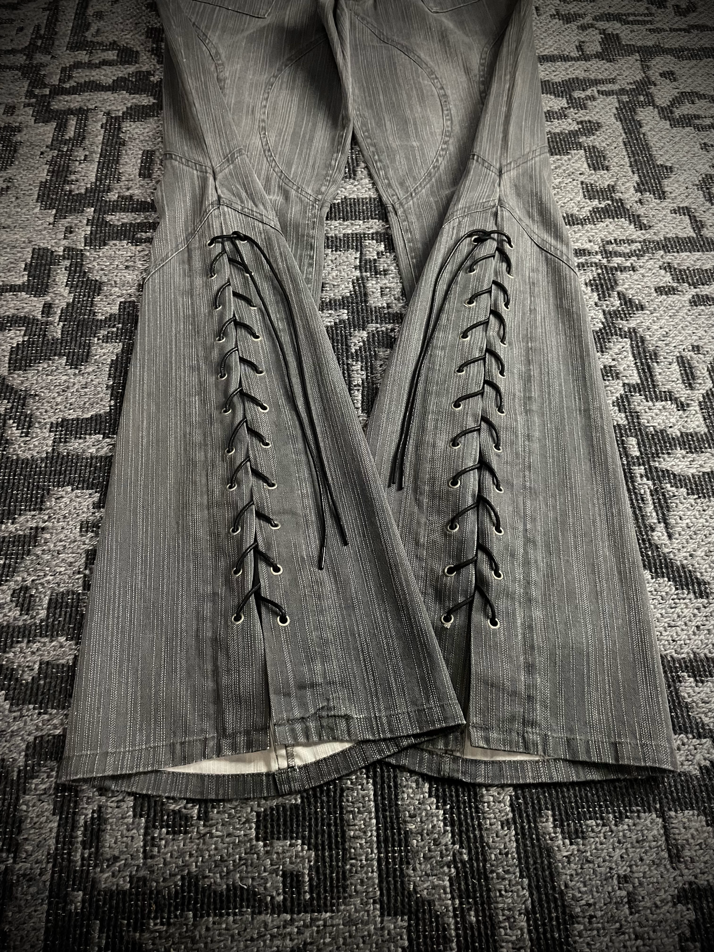 Bernings Sho Lace Up Flared Pants