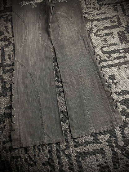 Bernings Sho Lace Up Flared Pants