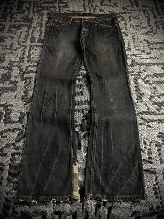 Root Three Camo Distressed bootcut Jeans