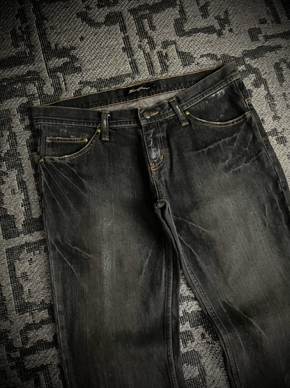 Root Three Camo Distressed bootcut Jeans