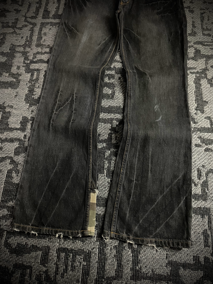 Root Three Camo Distressed bootcut Jeans