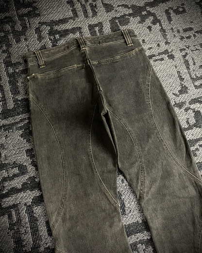 Tornado Mart Lace Up Flared Jeans