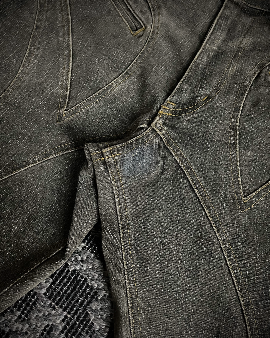 Tornado Mart Lace Up Flared Jeans