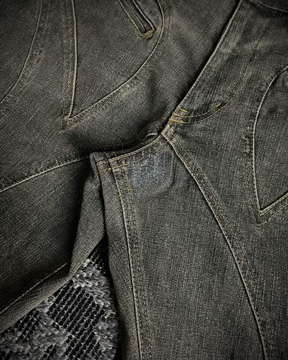 Tornado Mart Lace Up Flared Jeans