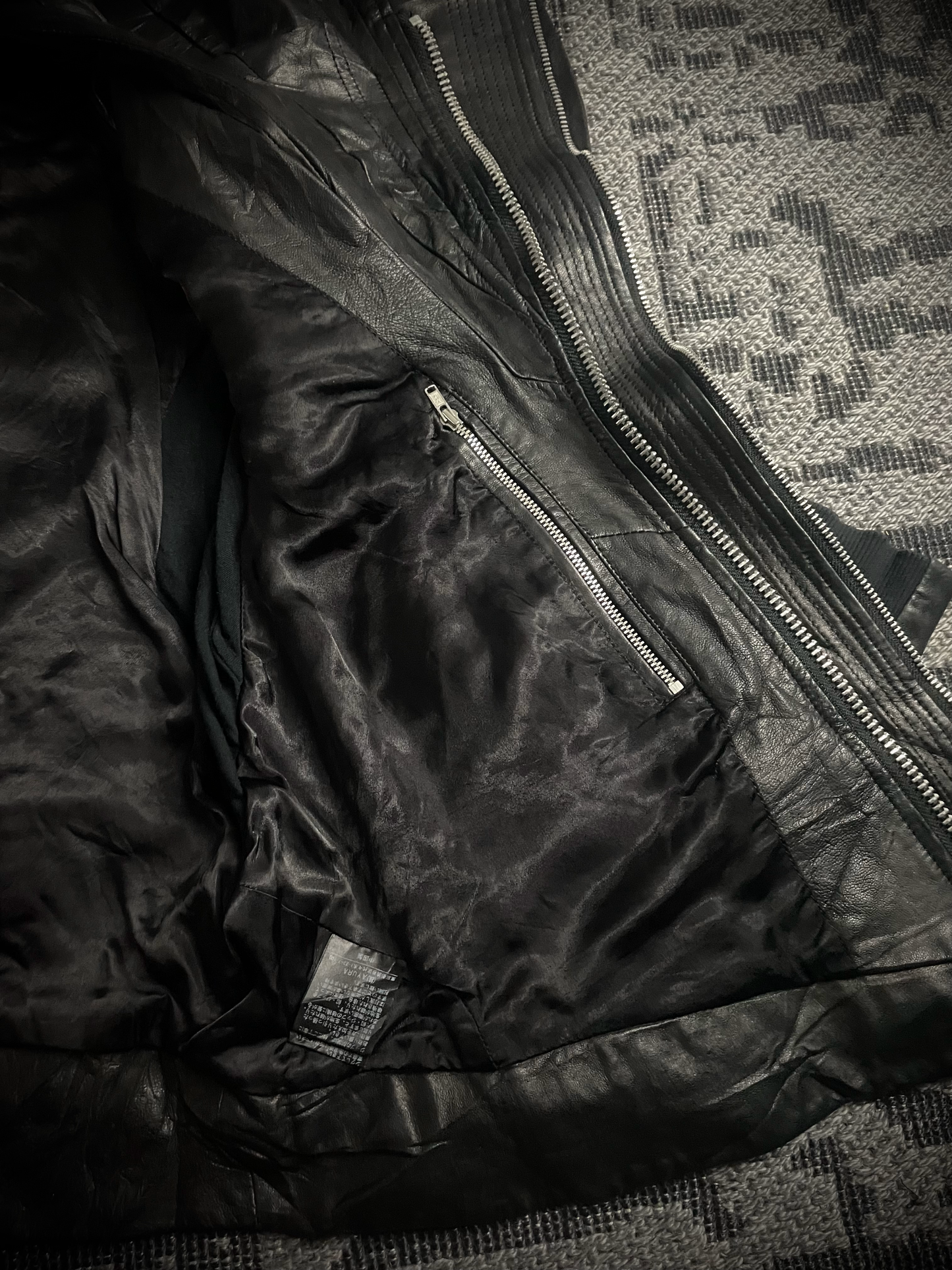 EKAM 00s Asymmetrical Cowl Rider Jacket