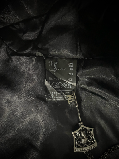 EKAM 00s Asymmetrical Cowl Rider Jacket