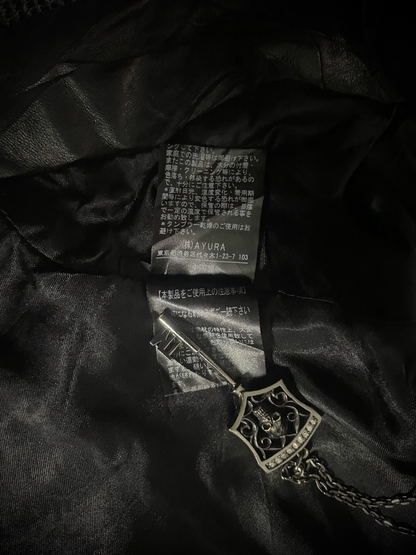 EKAM 00s Asymmetrical Cowl Rider Jacket