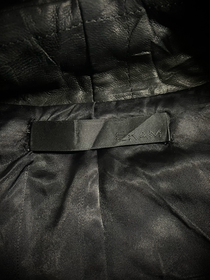 EKAM 00s Asymmetrical Cowl Rider Jacket