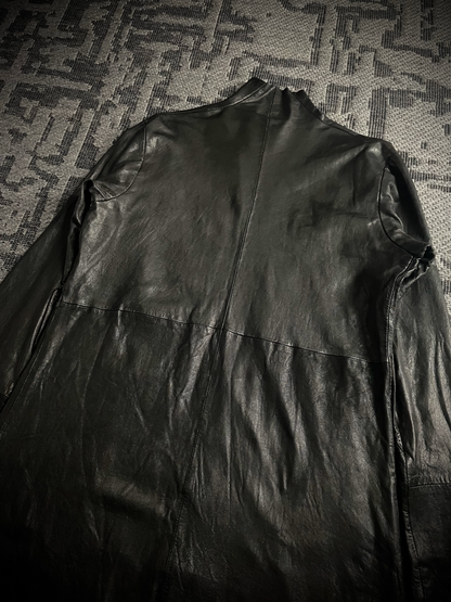 EKAM 00s Long Cardigan Leather Jacket
