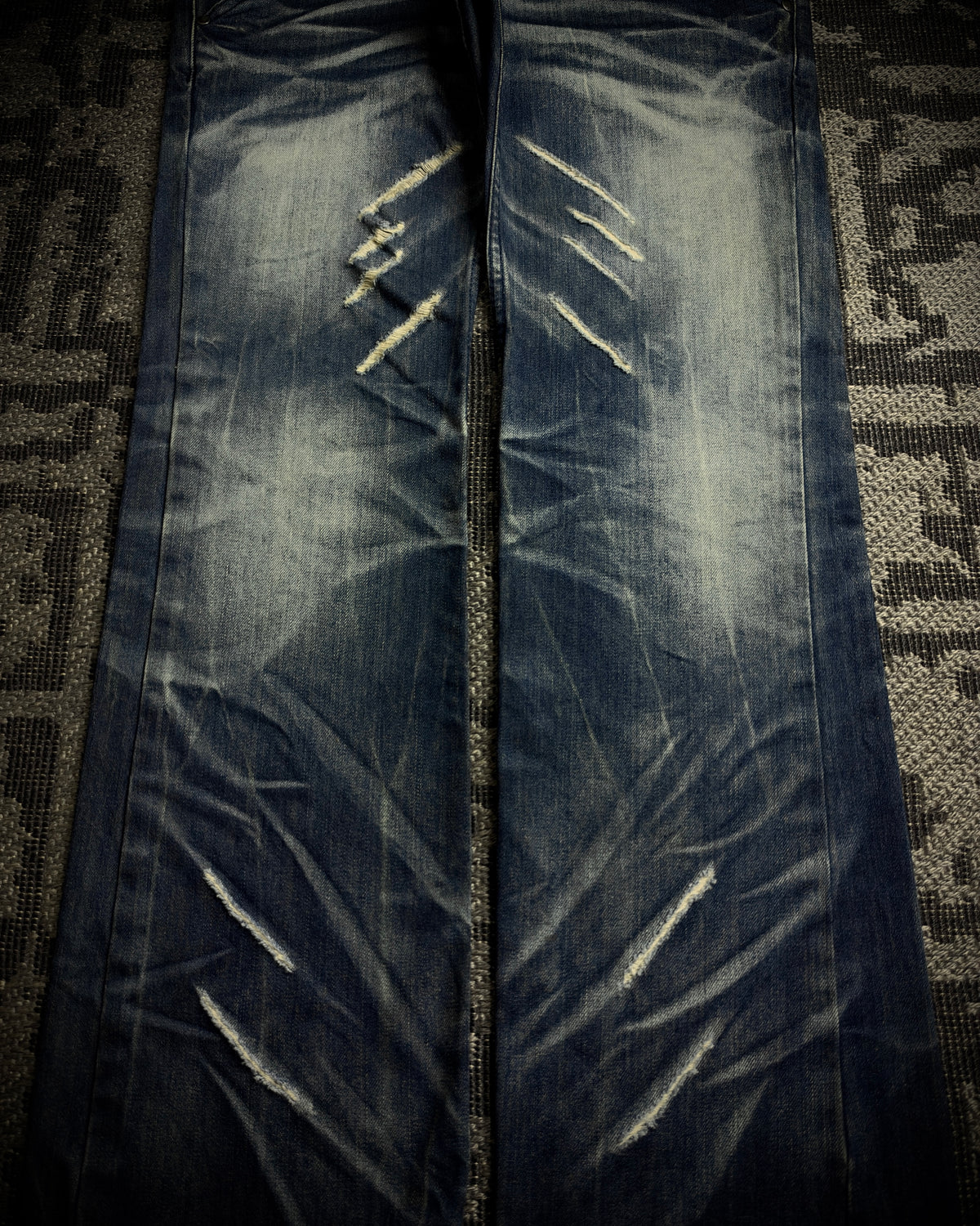 Vice Fairy Whiskered Distressed Bootcut Jeans