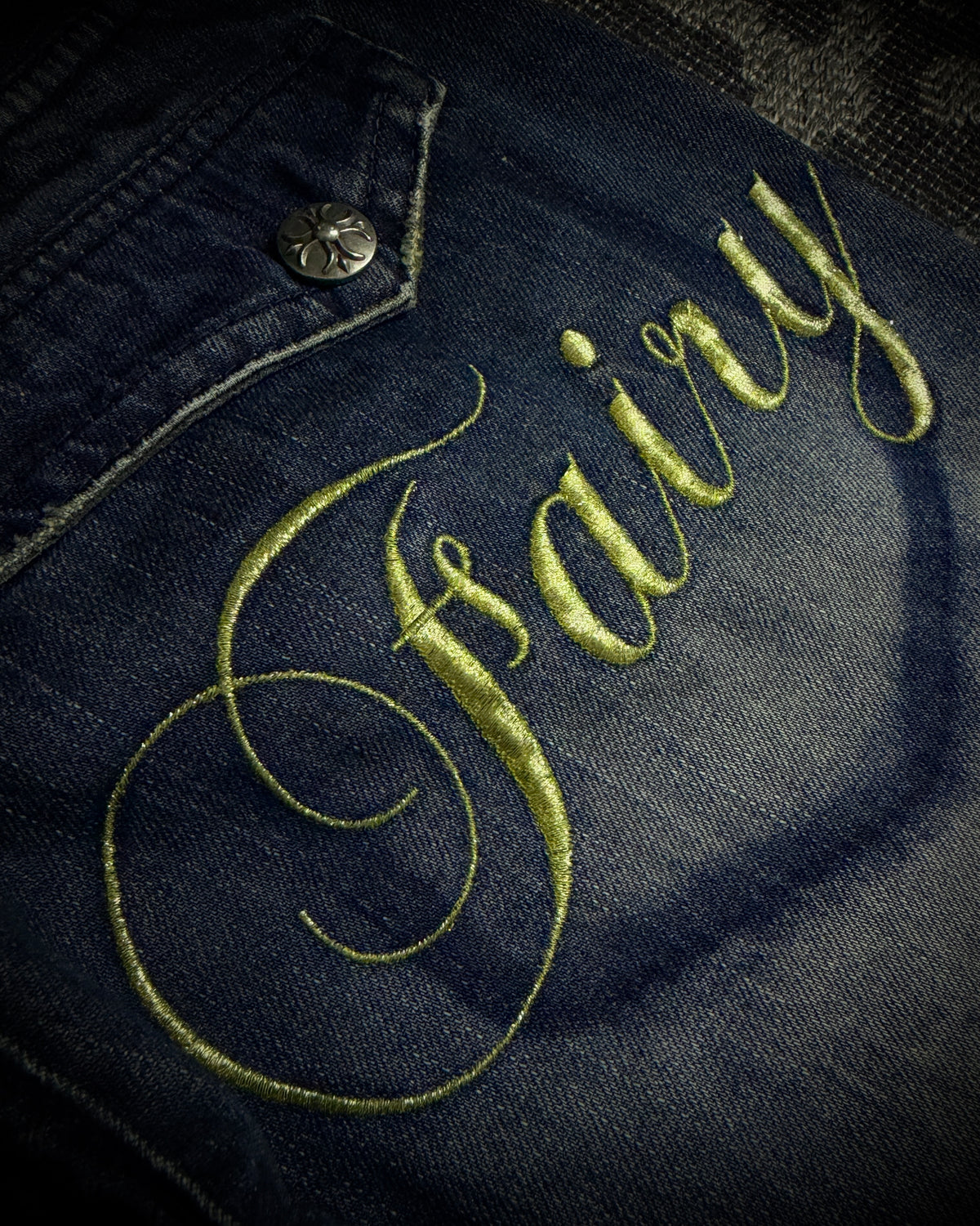 Vice Fairy Whiskered Distressed Bootcut Jeans