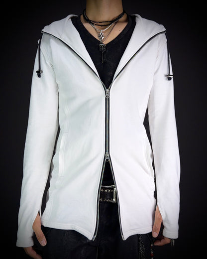 CIVARIZE Skull & Rose Double Zip Hoodie