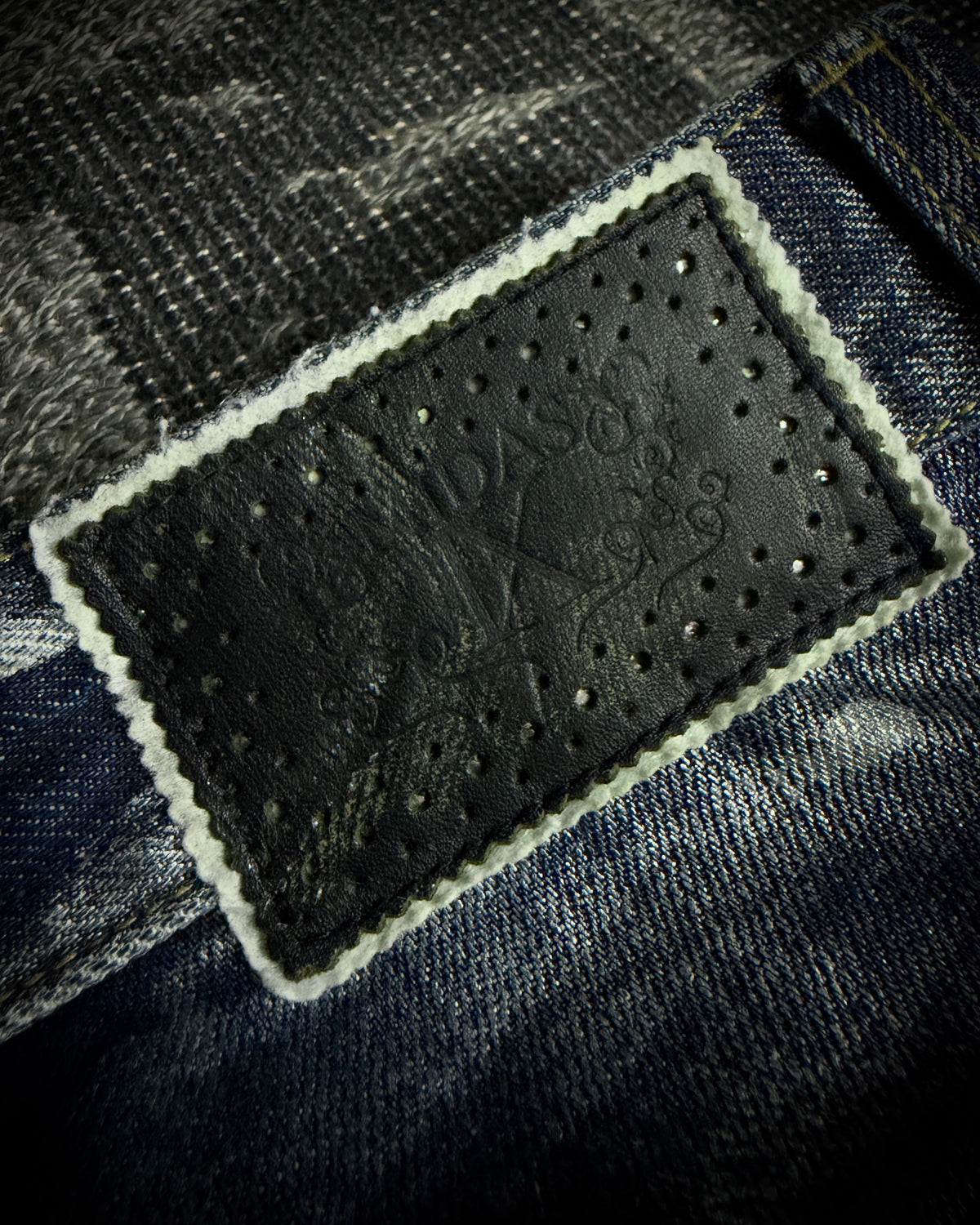 Midas Coated Whiskered Flare Jeans