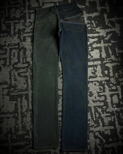 TALKING ABOUT THE ABSTRACTION Two Tone Zip Jeans