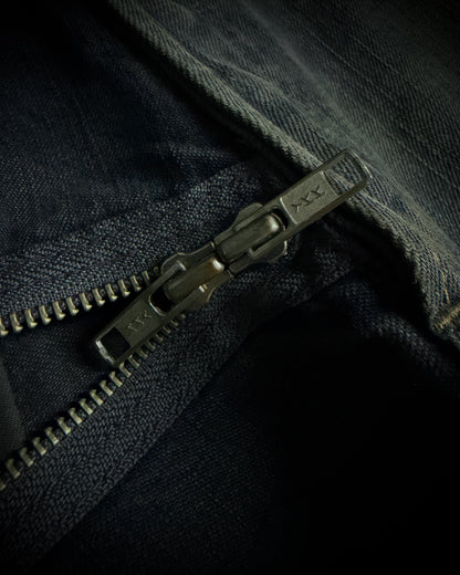 TALKING ABOUT THE ABSTRACTION Two Tone Zip Jeans