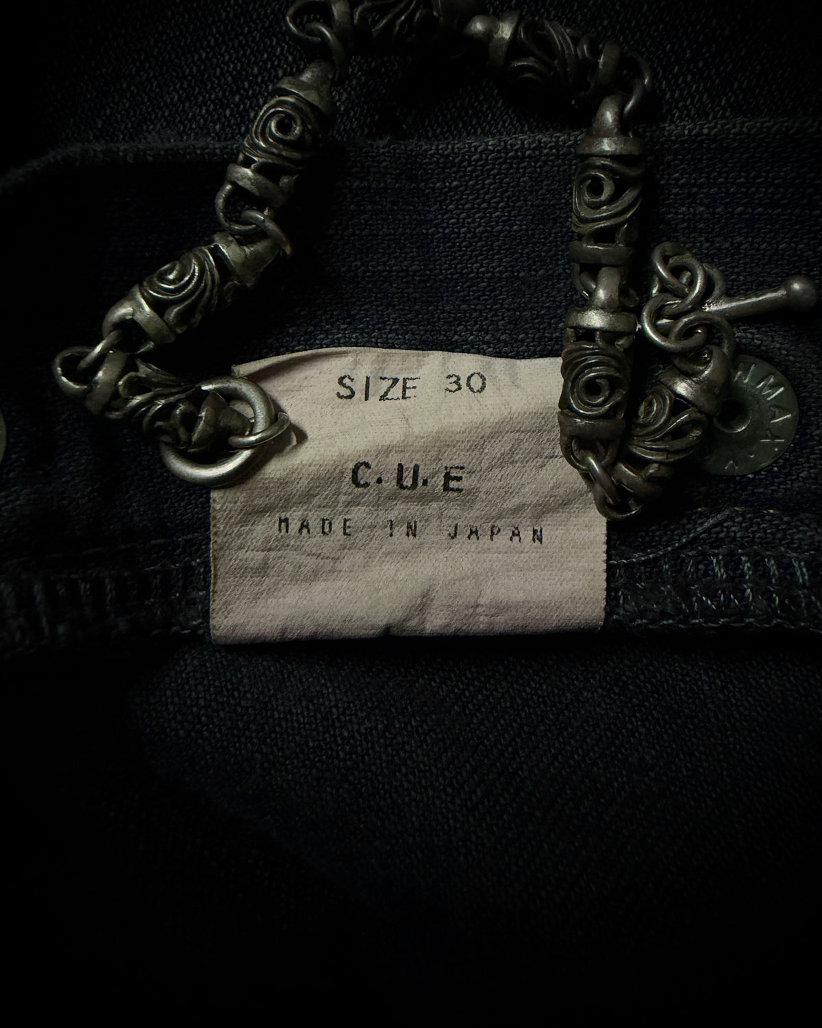 TALKING ABOUT THE ABSTRACTION Two Tone Zip Jeans