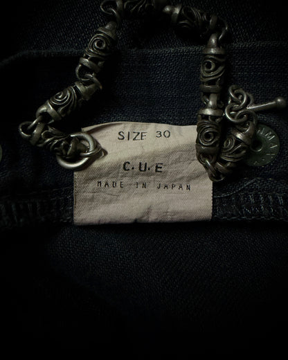 TALKING ABOUT THE ABSTRACTION Two Tone Zip Jeans