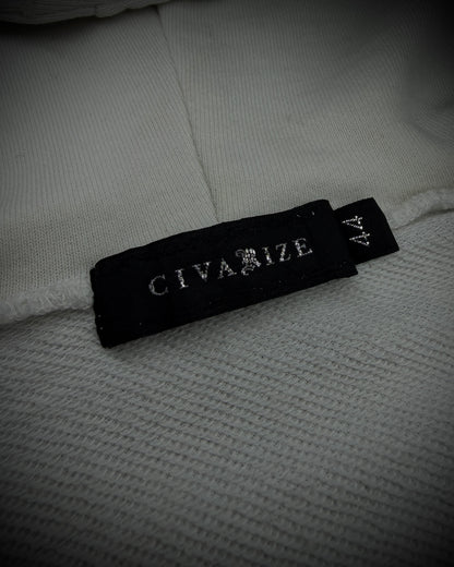 CIVARIZE Skull & Rose Double Zip Hoodie