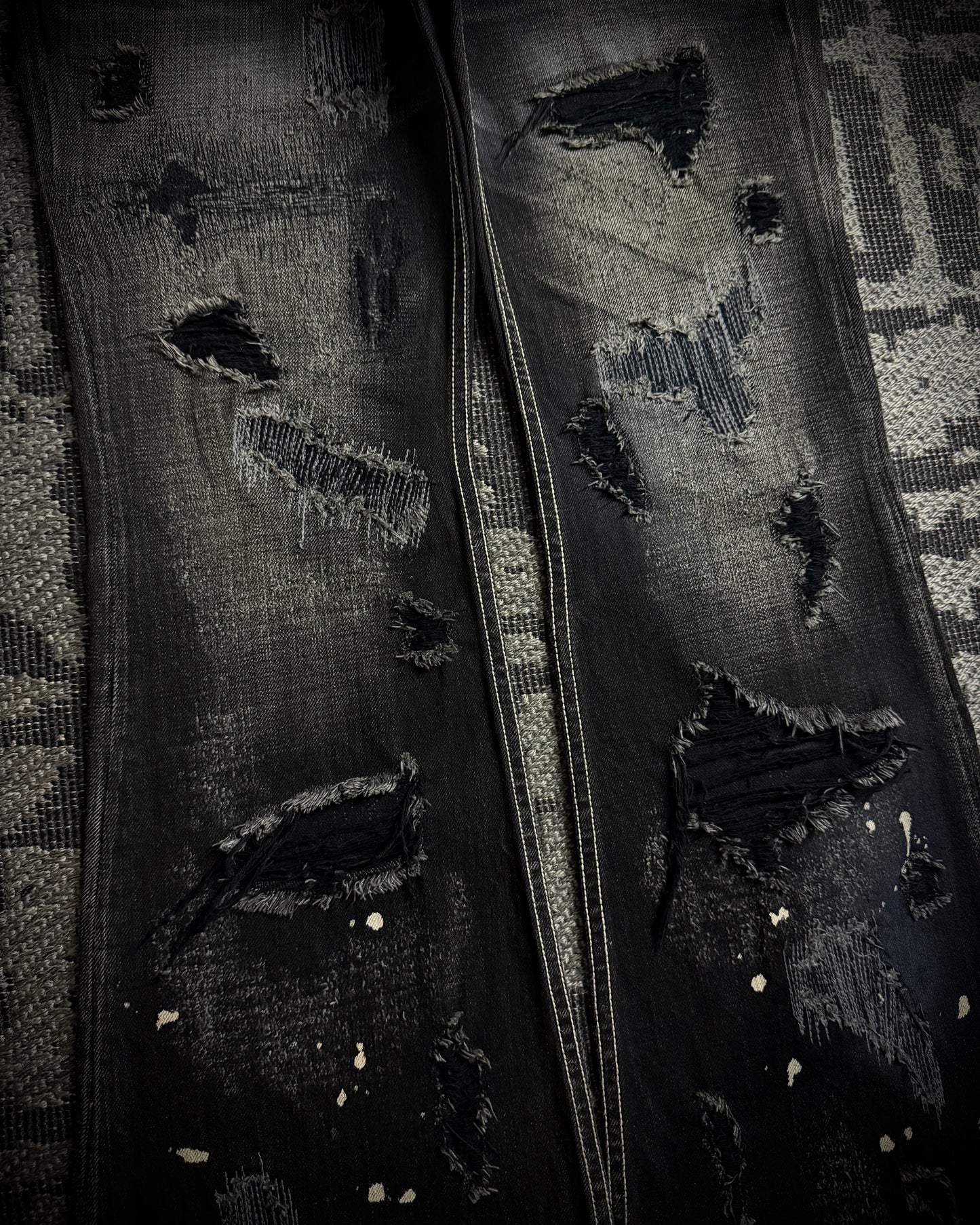 Tornado Mart Destroyed Flared Jeans