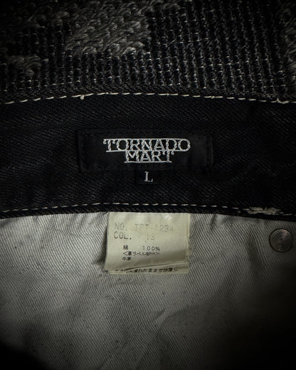Tornado Mart Destroyed Flared Jeans