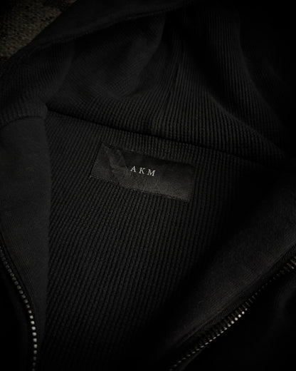 AKM High-Neck Slim Zip Hoodie