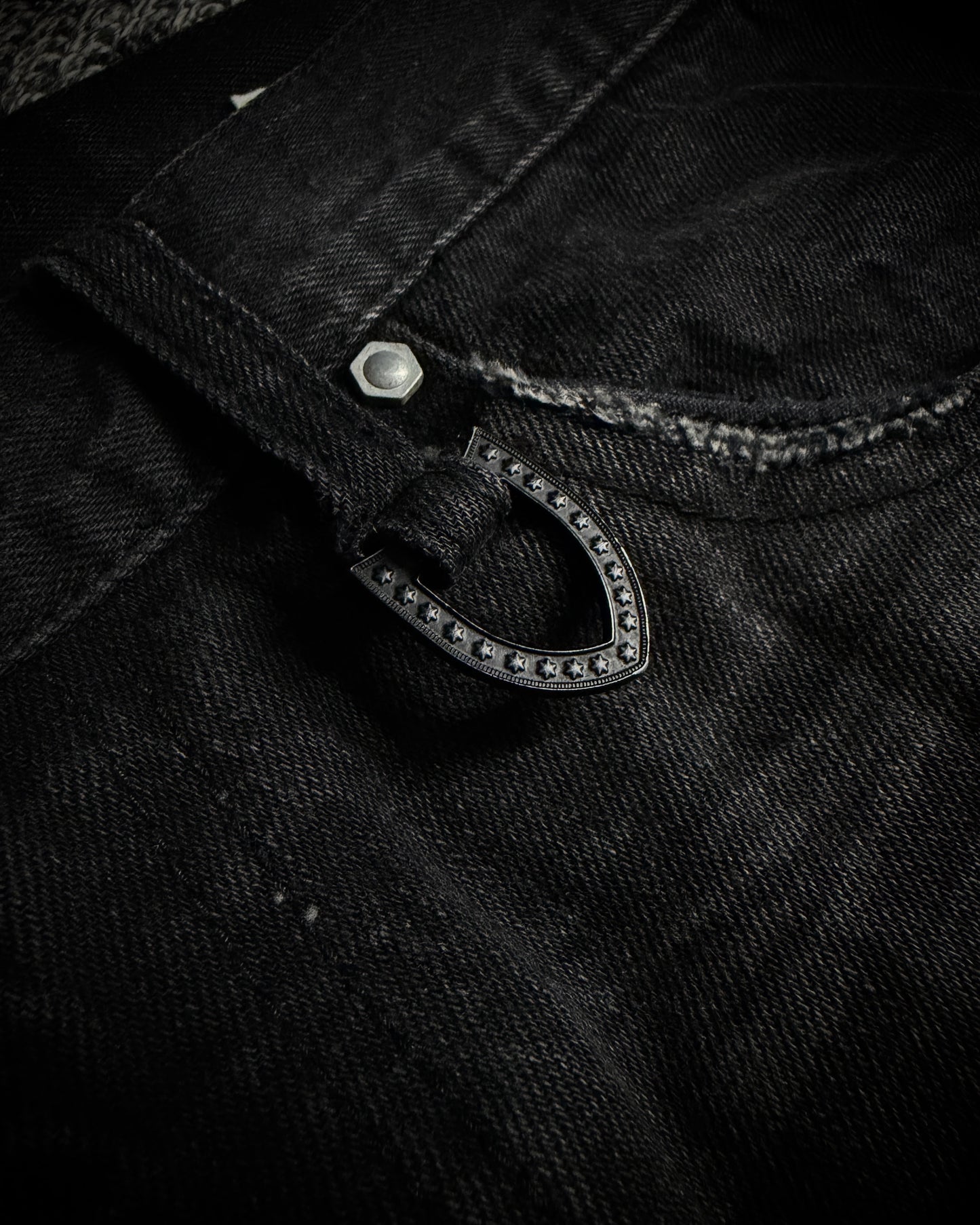 Semantic Design Detachable Fur Pouch Bootcut Denim