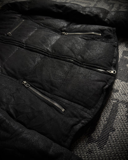 5351 POUR LES HOMMES Raccoon Fur Coated Down Jacket