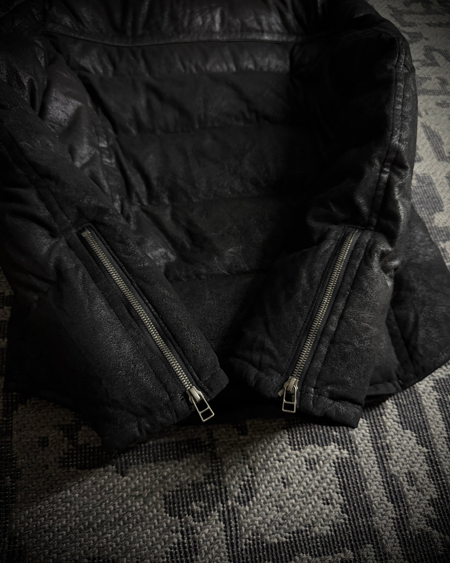 5351 POUR LES HOMMES Raccoon Fur Coated Down Jacket