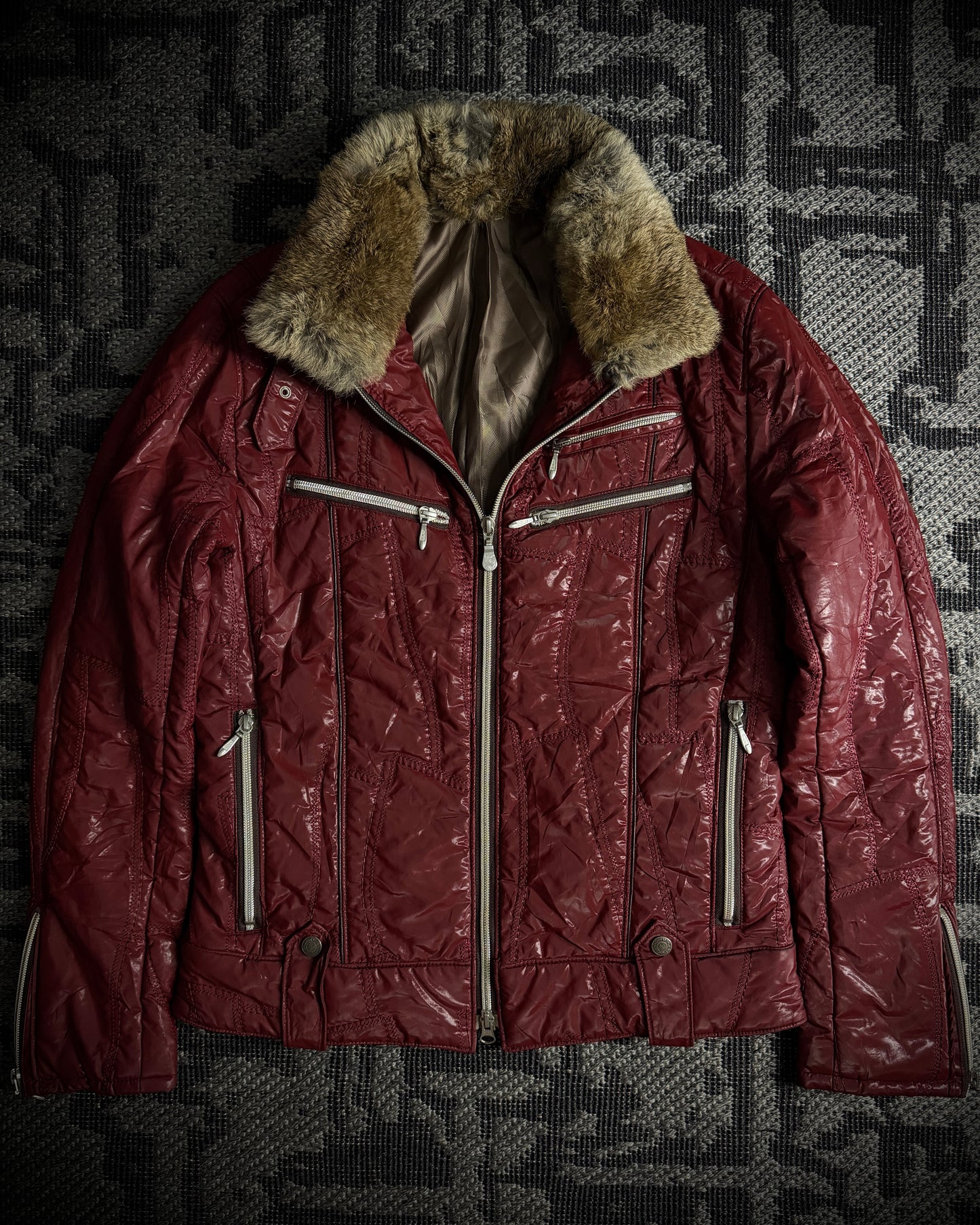 Tornado Mart Puffer Rabbit Fur Jacket