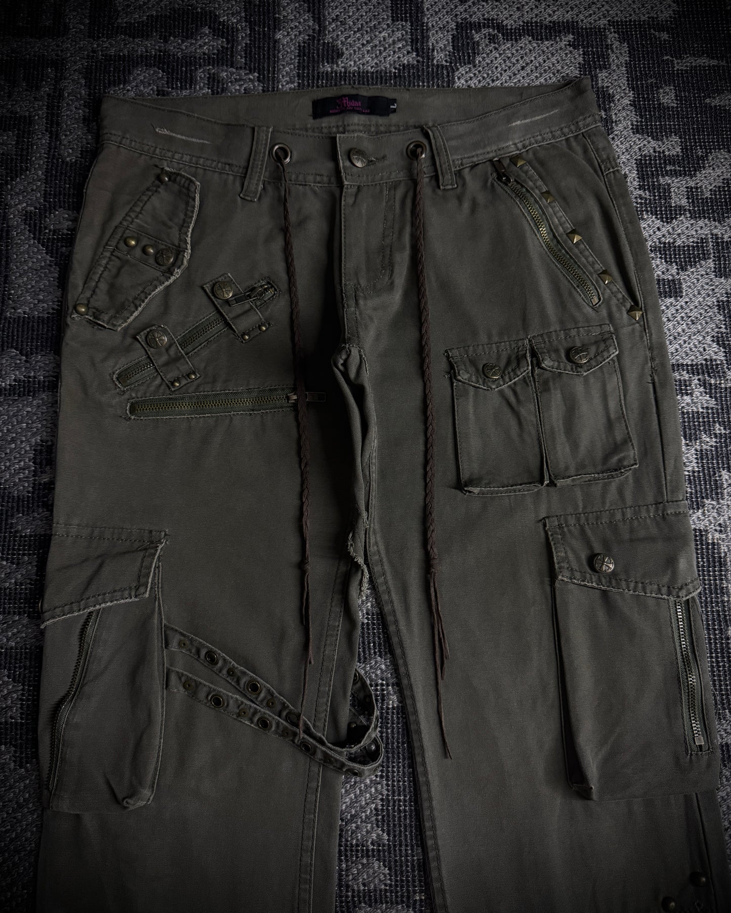 Midas Olive Utility Cargo Pants