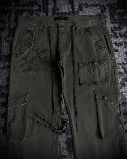 Midas Olive Utility Cargo Pants