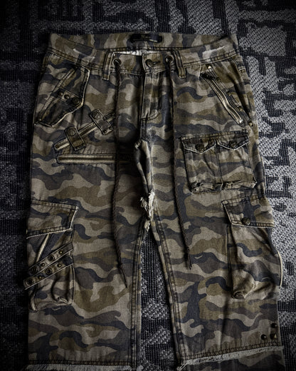 Midas Olive Camo Utility Cargo Pants