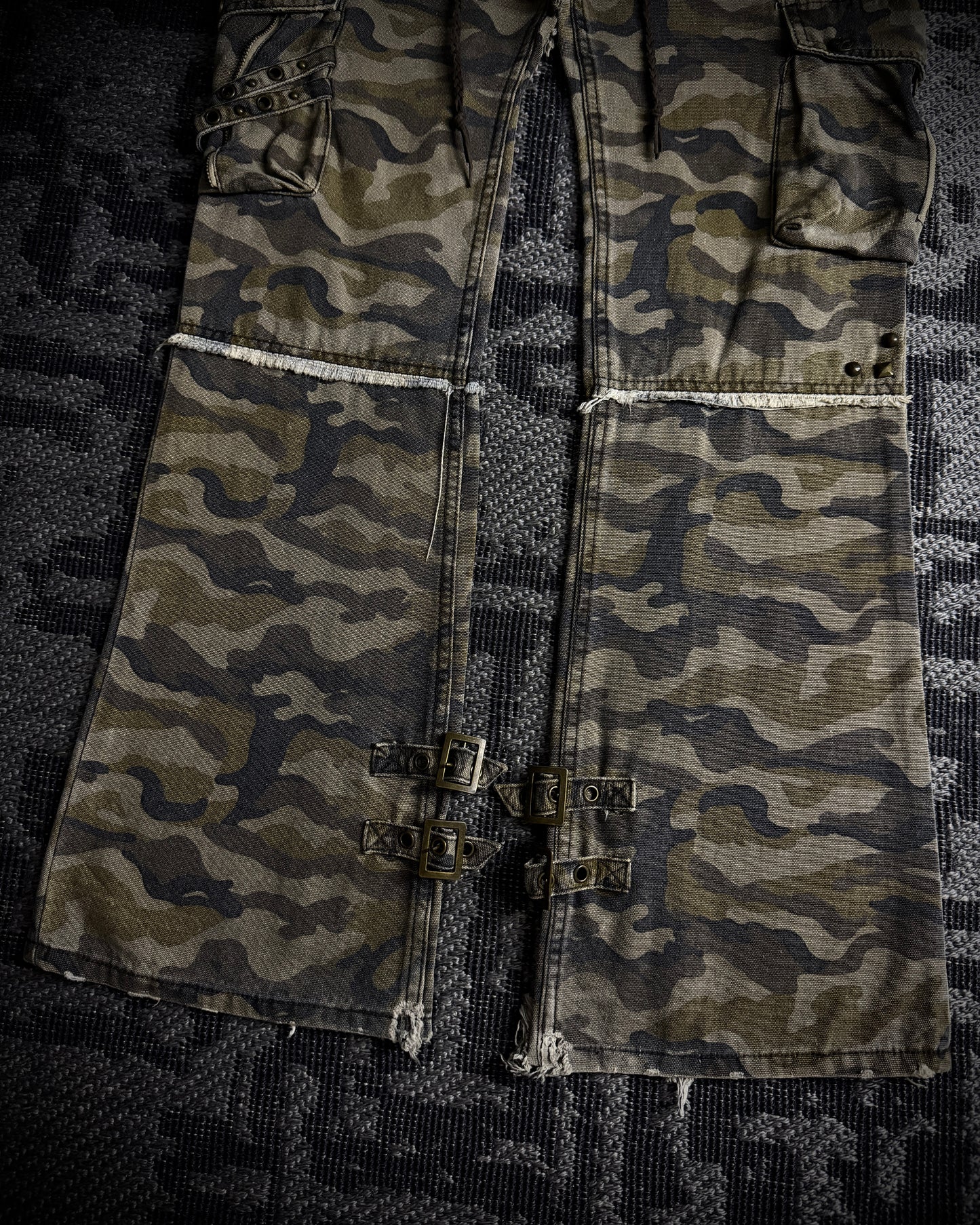 Midas Olive Camo Utility Cargo Pants