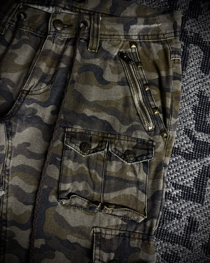 Midas Olive Camo Utility Cargo Pants
