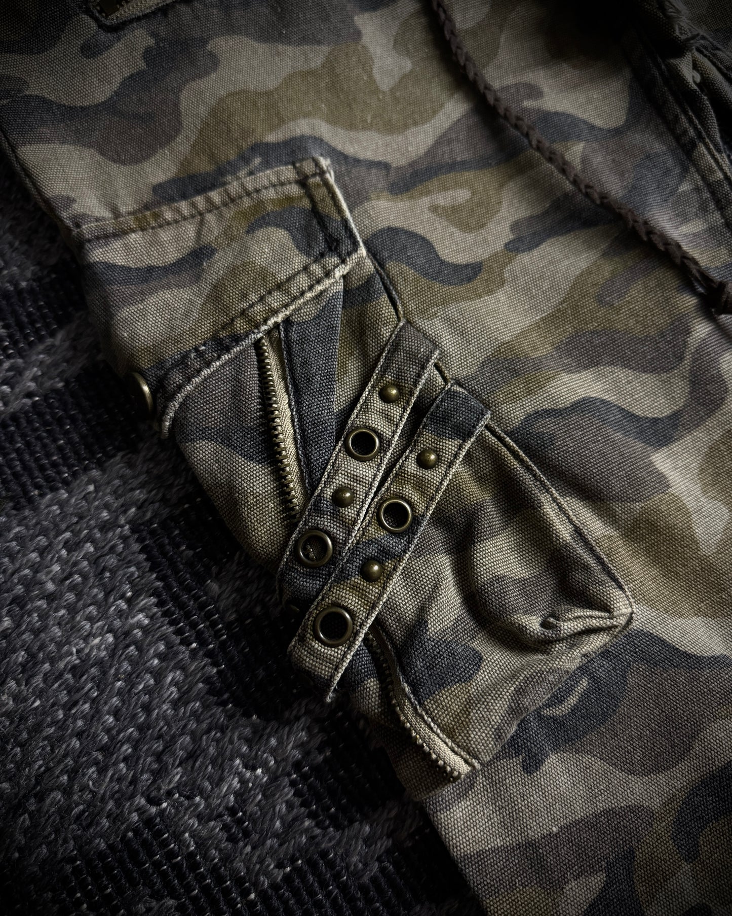 Midas Olive Camo Utility Cargo Pants