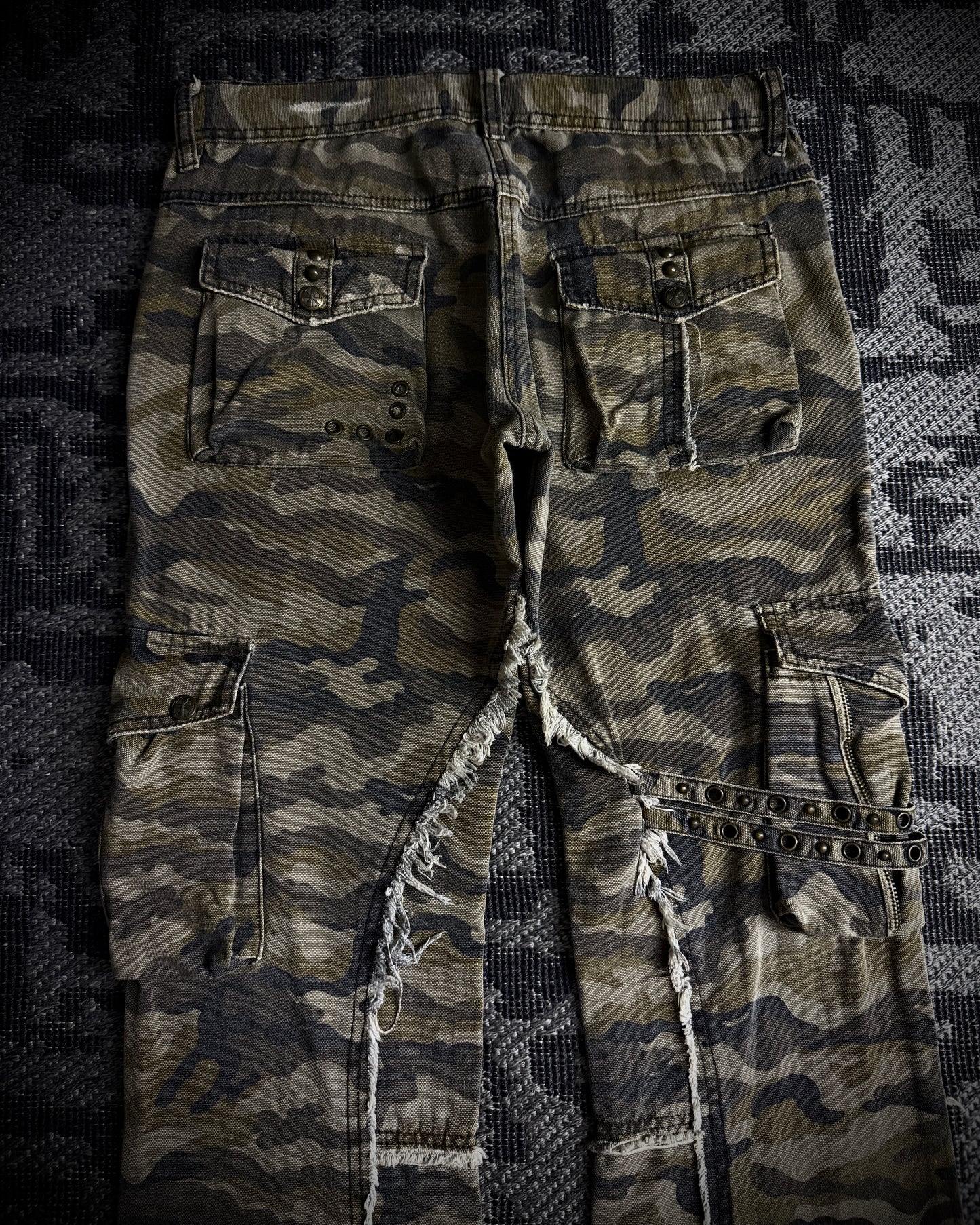 Midas Olive Camo Utility Cargo Pants