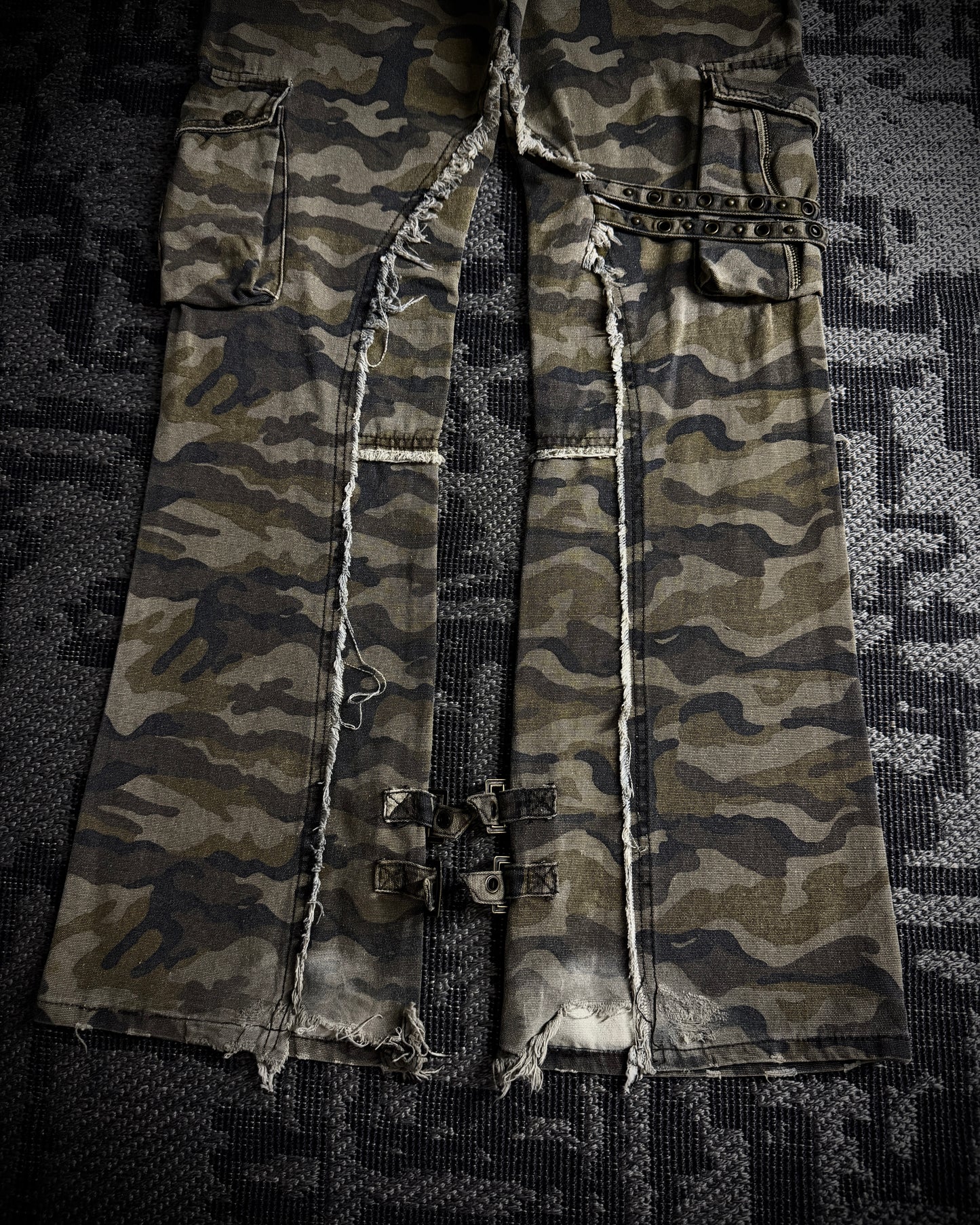 Midas Olive Camo Utility Cargo Pants