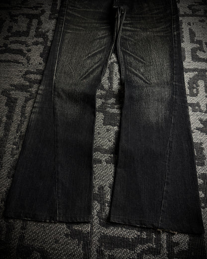 Tornado Mart Whiskered Spiral Boot Cut Jeans
