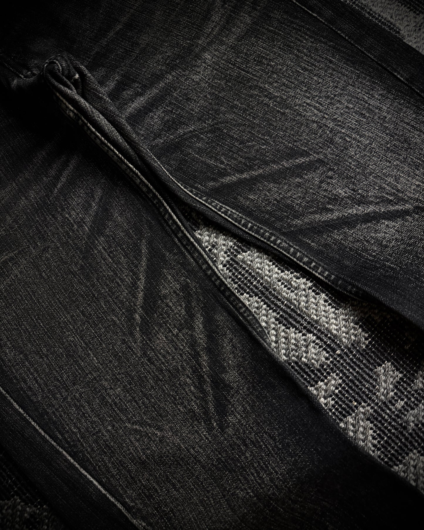 Tornado Mart Whiskered Spiral Boot Cut Jeans
