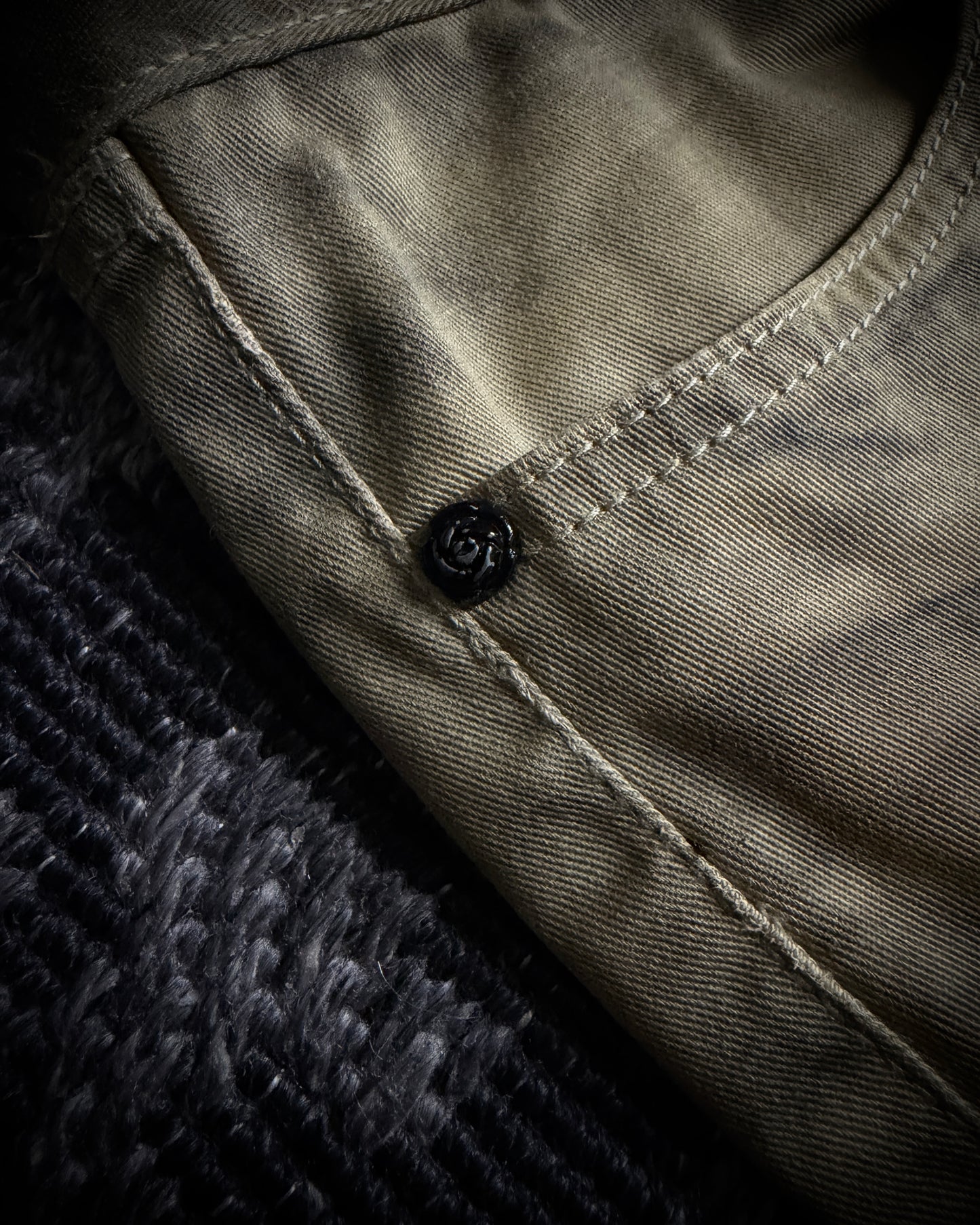 FUGA Washed Sand Heavy Stitch Distressed Bootcut