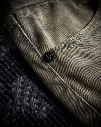 FUGA Washed Sand Heavy Stitch Distressed Bootcut