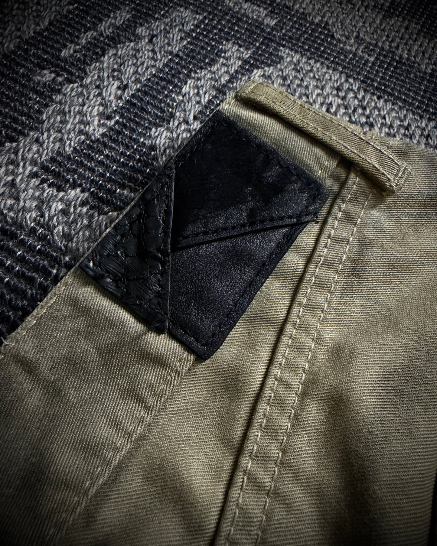 FUGA Washed Sand Heavy Stitch Distressed Bootcut