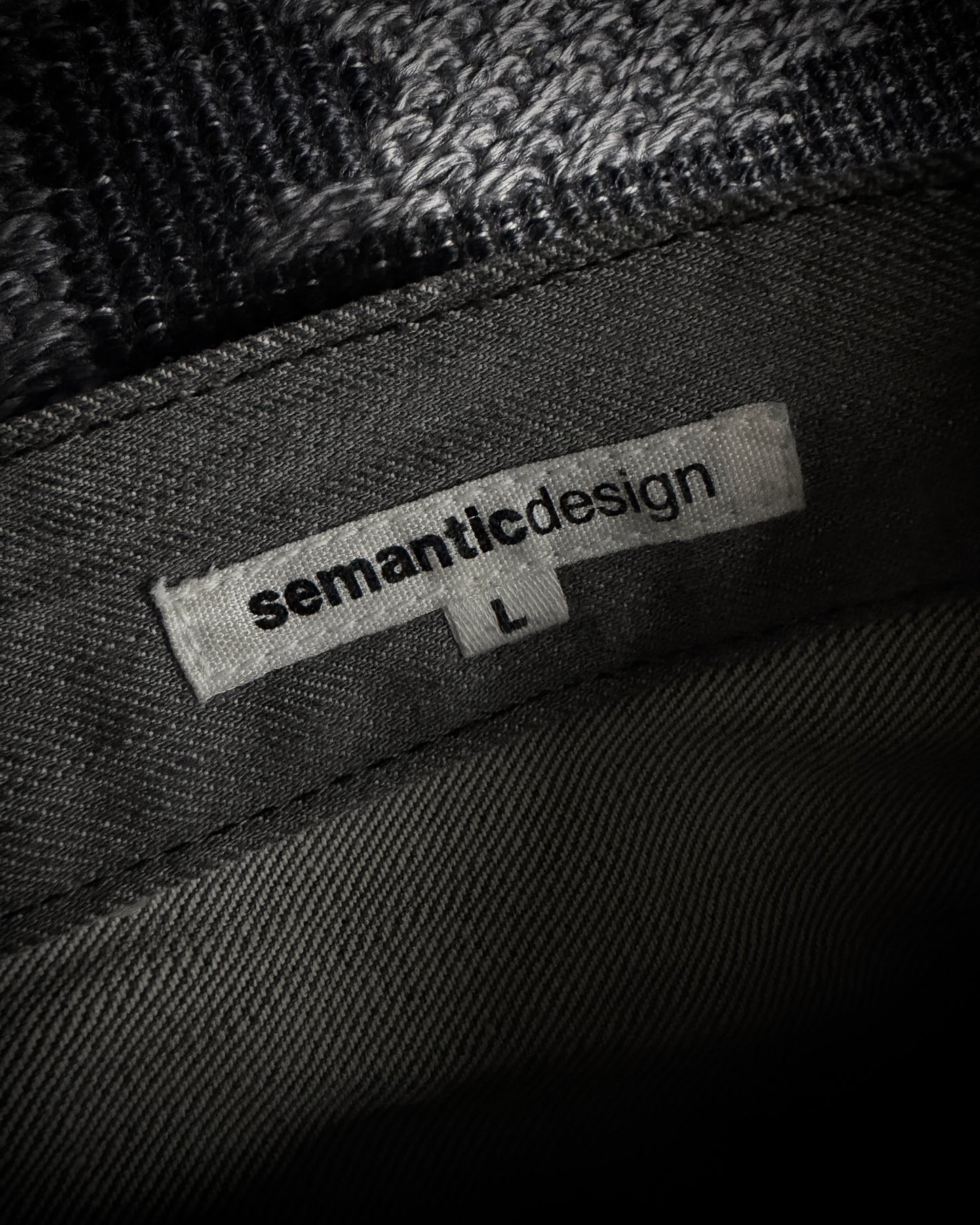 Semantic Design Snakeskin Black Whiskered Smoke Gray Flared Jeans