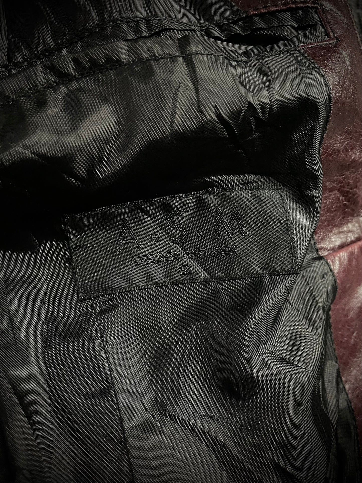 A.S.M Buffalo Leather Raccoon Fur Jacket